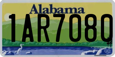 AL license plate 1AR7080