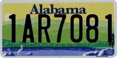 AL license plate 1AR7081