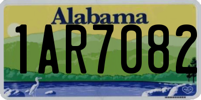 AL license plate 1AR7082