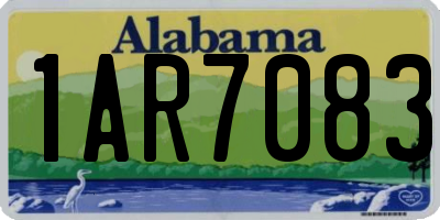 AL license plate 1AR7083