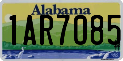 AL license plate 1AR7085