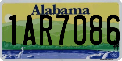 AL license plate 1AR7086