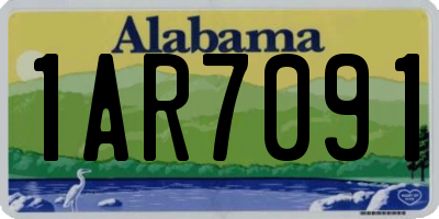 AL license plate 1AR7091