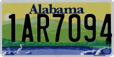 AL license plate 1AR7094