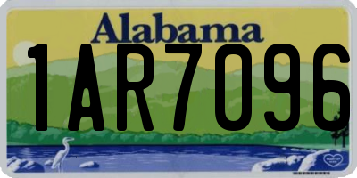 AL license plate 1AR7096