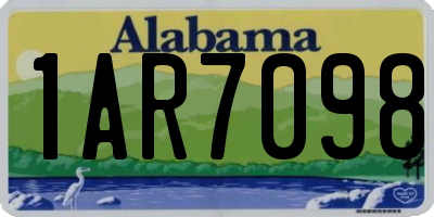 AL license plate 1AR7098