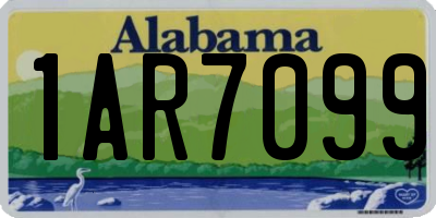 AL license plate 1AR7099