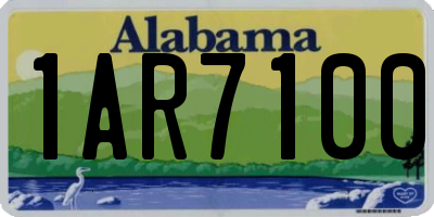 AL license plate 1AR7100