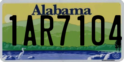 AL license plate 1AR7104