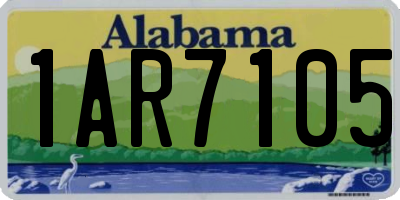 AL license plate 1AR7105