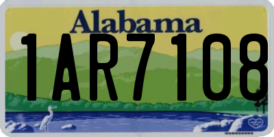 AL license plate 1AR7108
