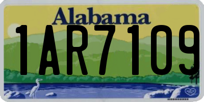 AL license plate 1AR7109