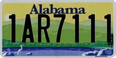 AL license plate 1AR7111