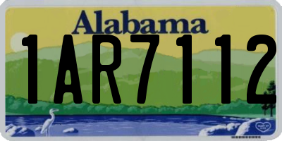 AL license plate 1AR7112