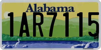 AL license plate 1AR7115