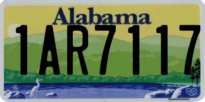 AL license plate 1AR7117
