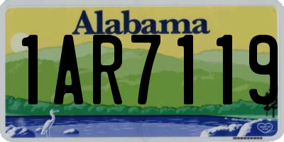 AL license plate 1AR7119