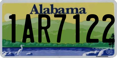 AL license plate 1AR7122