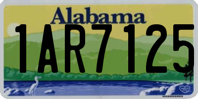 AL license plate 1AR7125