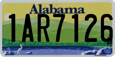AL license plate 1AR7126