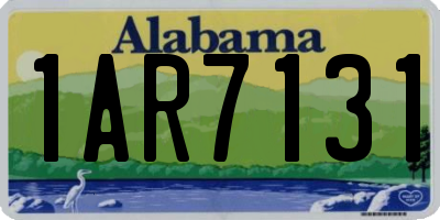 AL license plate 1AR7131