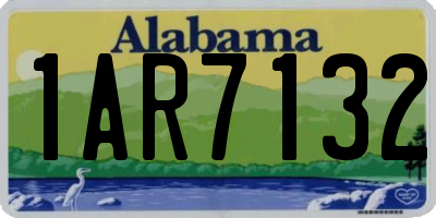 AL license plate 1AR7132
