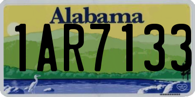 AL license plate 1AR7133