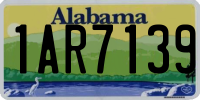 AL license plate 1AR7139