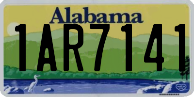 AL license plate 1AR7141