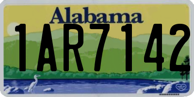 AL license plate 1AR7142