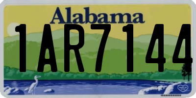 AL license plate 1AR7144