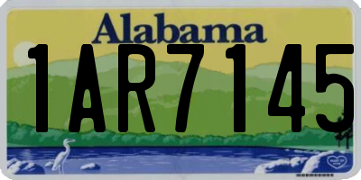 AL license plate 1AR7145