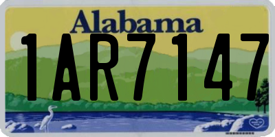 AL license plate 1AR7147