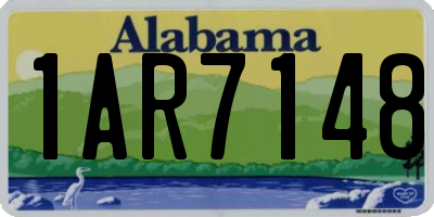 AL license plate 1AR7148