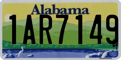 AL license plate 1AR7149