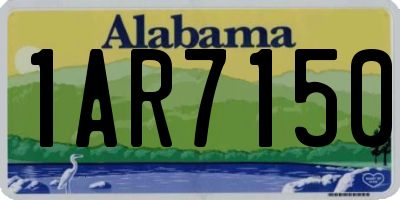 AL license plate 1AR7150
