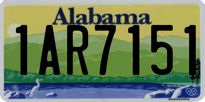 AL license plate 1AR7151