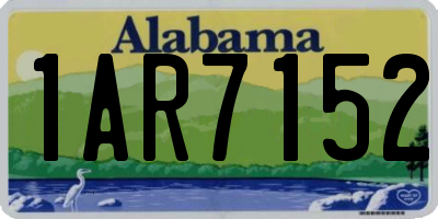 AL license plate 1AR7152
