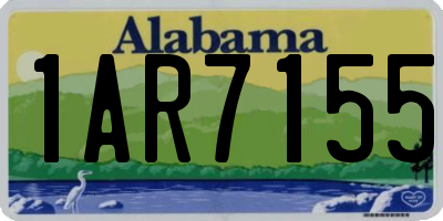 AL license plate 1AR7155