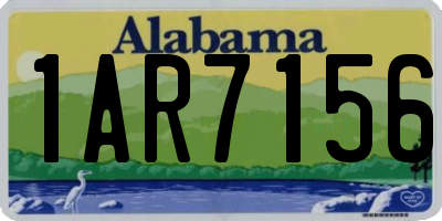 AL license plate 1AR7156