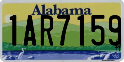 AL license plate 1AR7159