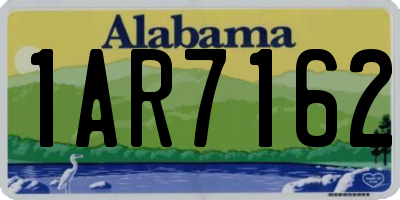 AL license plate 1AR7162