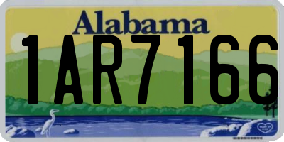 AL license plate 1AR7166