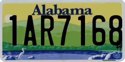 AL license plate 1AR7168