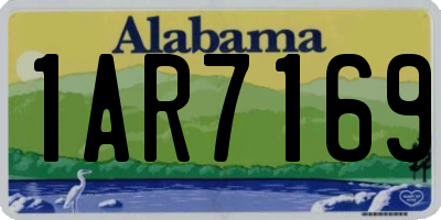 AL license plate 1AR7169