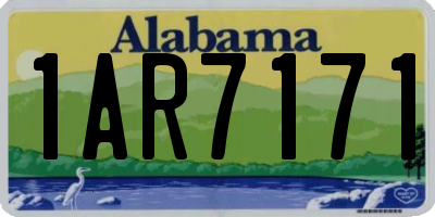 AL license plate 1AR7171