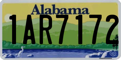 AL license plate 1AR7172