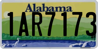 AL license plate 1AR7173