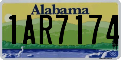 AL license plate 1AR7174