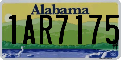 AL license plate 1AR7175